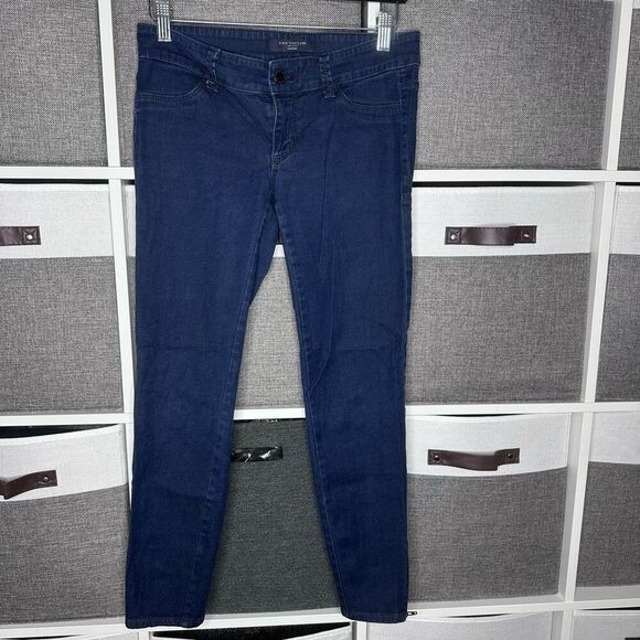 Ann Taylor Denim Ankle Zip Skinny Jeans Size 2 - Picture 2 of 11